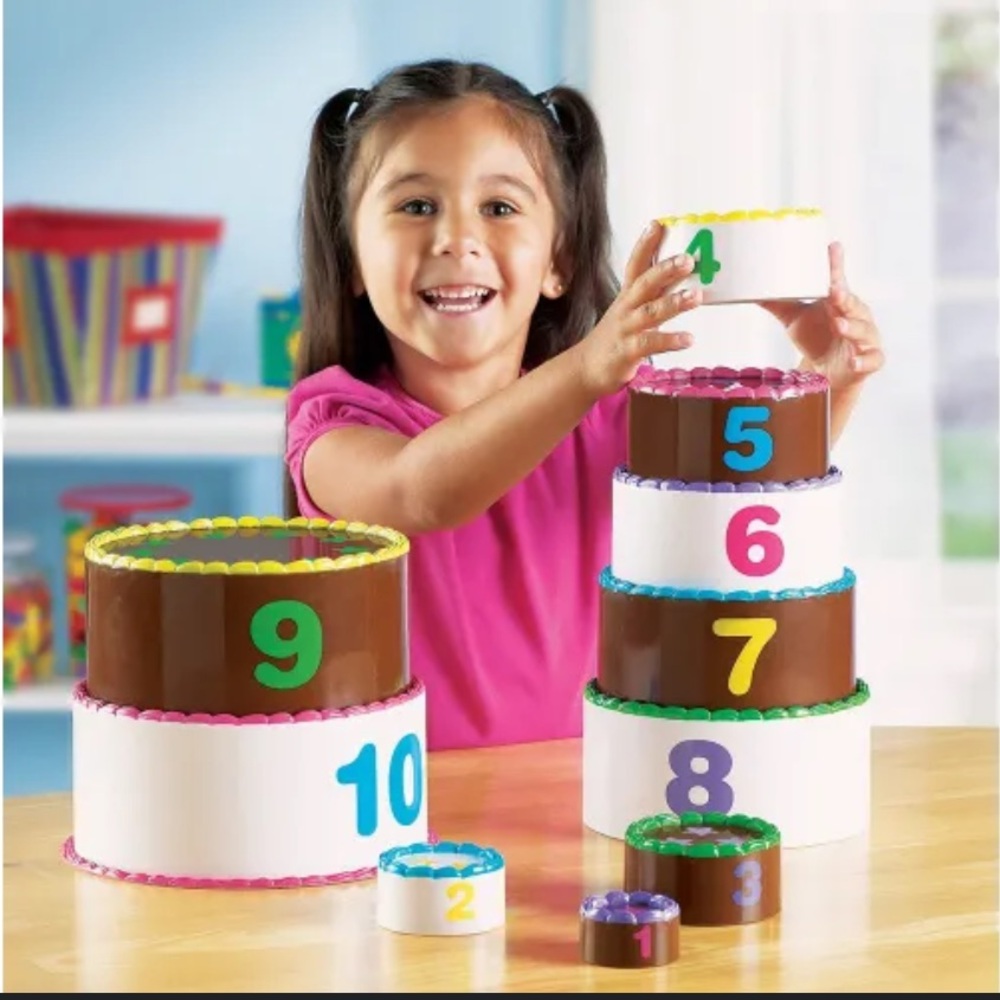 Learning Resources Stack & Count Layer Cake - Colorful Educational Toy - Picture 5 of 6